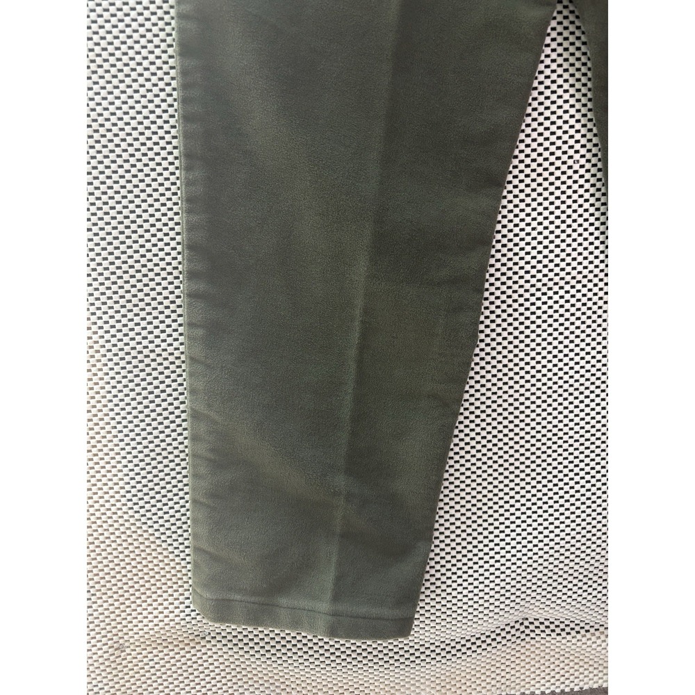 Orvis Womens Olive Green Cotton Moleskin Pants High Rise Plaid Lined Size 10 - Picture 11 of 12
